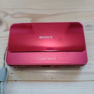 SONY Cyber Shot DSC-T110 14.1MP 4x Compact Digital Camera Red F/S From Japan - Picture 1 of 8