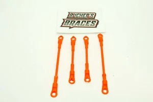 Buchers Hosenträger für 1/10 Decked Late Model & Midwest Mod MWM Karosserien orange - Bild 1 von 2
