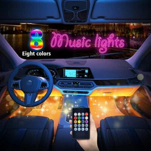 RGB-LED Glow Car Interior Lamp Under Dash Footwell Seats Inside Lighting# - Picture 1 of 12