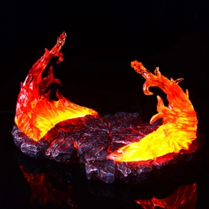LED Light Battle Scene Model Flame Magma Base Platform for Action Figure Model - Picture 1 of 9