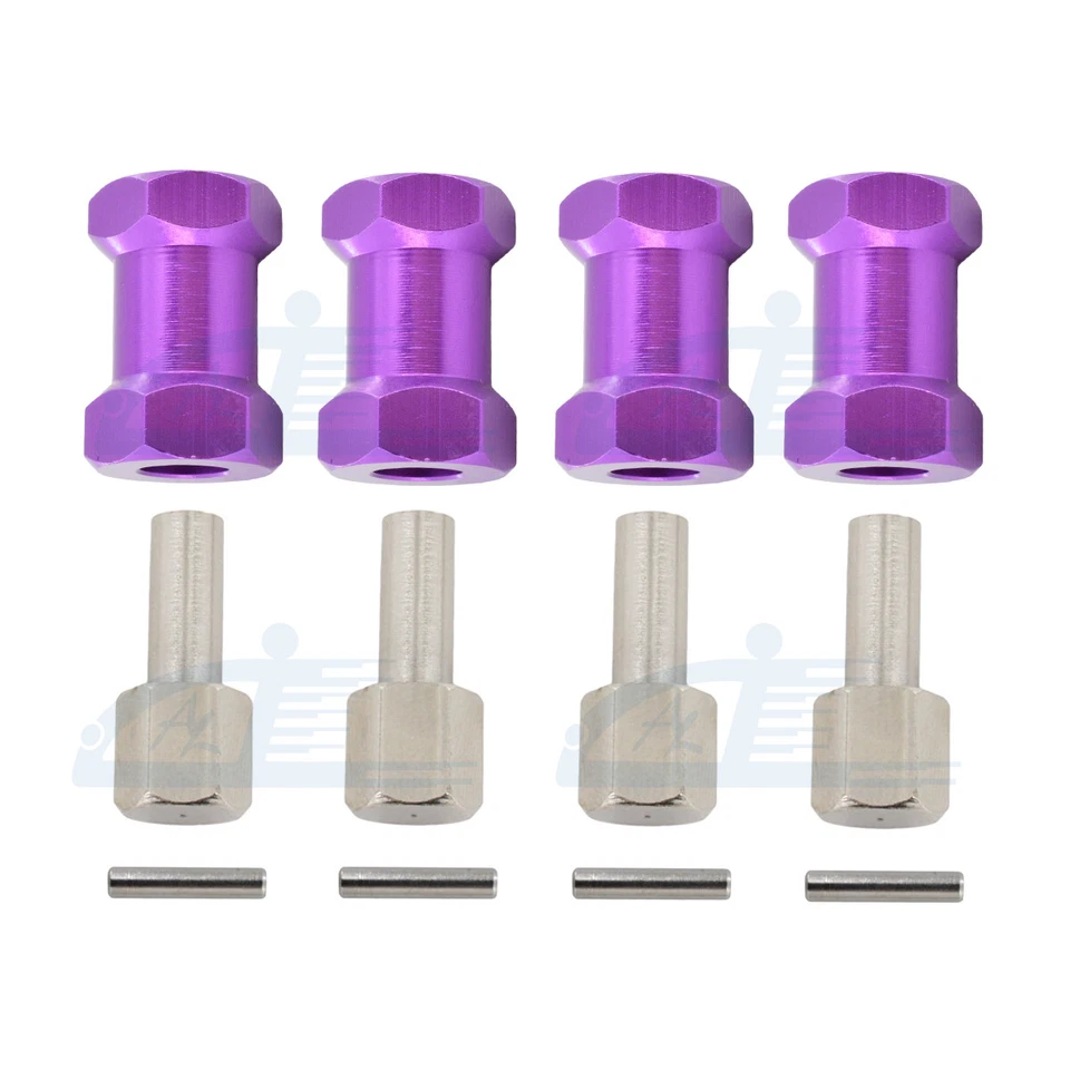 Adaptador de extensión de ancho de cubo de rueda hexagonal 4x 12 mm para oruga 1/10 RC AXIAL SCX10 Foto 1 de 4