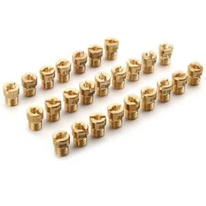 10 Pcs Carburetor Main Jet Fit For Dellorto PHBG SHA 5mm #55-#115 New - Picture 1 of 6