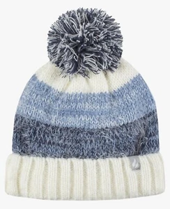 Heat Holders Women's Sloane Feather Knit Rollup Beanie-blues & white-one size - Picture 1 of 12