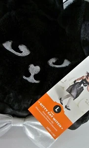 Girls KITTY CAT WITCH Costume DRESS L NEW Large 10-12 DRESS ONLY Kids NWT Black - Picture 1 of 1