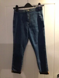 Asos ladies denim jeggings size 28 waist 26 inside leg - Picture 1 of 2