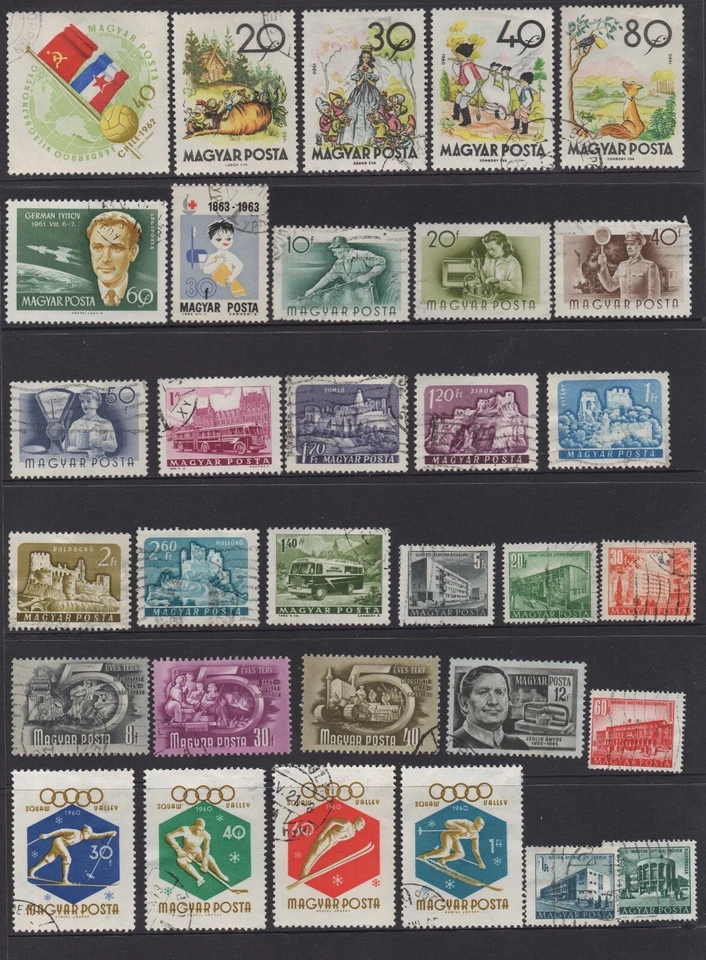 CLEARANCE !!!ALL MUST GO, GRAB THEM.HUNGARY No.3 COLLECTION OF (32) STAMPS USED - Image 1 of 1