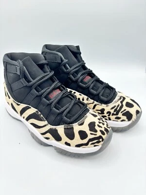 Nike Air Jordan 11 Animal Print Women's Size 5 AR0715-010 New Box No Lid - Image 1 of 4