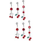 6 pcs belly button rings steel belly button rings Double Belly Button Piercing