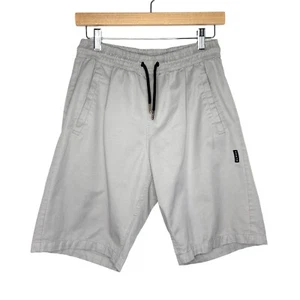 Alpha Herren elastische Taille Kordelzug 9" Shorts Größe Medium grau Taschen - Bild 1 von 6