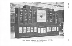 1934 New Train Indicator Installed Paddington Station Arrivals Departures Board - Picture 1 of 1