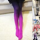 Women Vintage Gradient Pantyhose Macaron Candy Color Matching Club Opaque Tights