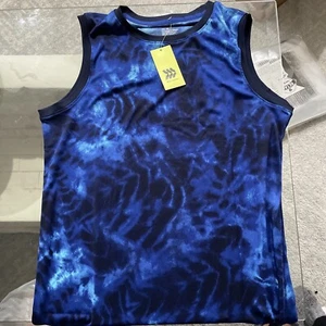All In Motion Sleeveless Tank Blue Shirt XXL (18) Moisture Wicking Boys - Picture 1 of 3