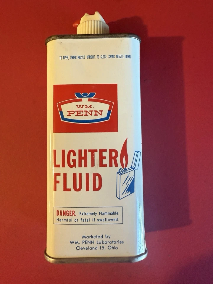 Engrasador fluido encendedor Wm Penn Can de colección 4 oz lata de aceite Foto 1 de 4