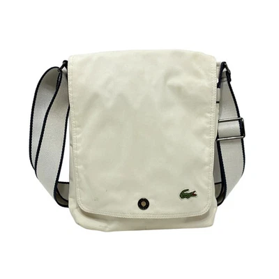 Auténtico bolso de hombro Lacoste de nailon crema Foto 1 de 4