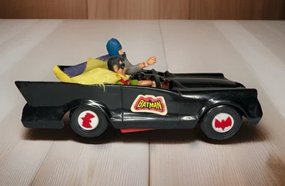 1974 Vintage MEGO Batmobile w/Batman, & Robin Action Figures FLAWS - Image 1 of 4