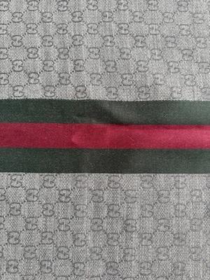 Auténtica bufanda de lana y seda con monograma Gucci para hombre nueva con etiquetas Foto 1 de 4
