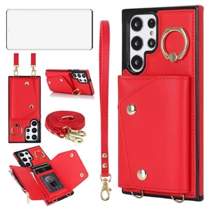 Phone Case for Samsung Galaxy S22 Ultra 5G Wallet Cover with Screen Protector... - Picture 1 of 7