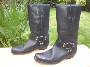 SPIRIT Cowboystiefel, Bikerboots, Westernstiefel, Gr. 47, Echtleder !!! - Bild 1 von 4