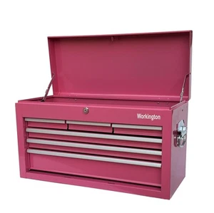 Portable Metal Tool Chest with 6 Drawers, 24" 6-Drawer Tool Chest Cabinet wit... - Picture 1 of 9