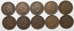 Indian Head Pennies 10 verschiedene Datumsangaben - Bild 1 von 3