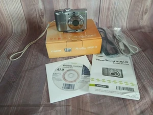 🔥Canon Powershot A1100 Silver 12.1MP Digital Compact Camera🔥WORKS GREAT!🔥 - Picture 1 of 3