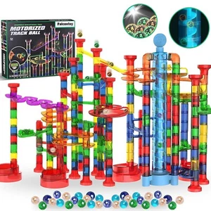 Juego de 325 piezas de mármol brillante con elevador motorizado, juguete STEM laberinto de mármol con... - Imagen 1 de 7