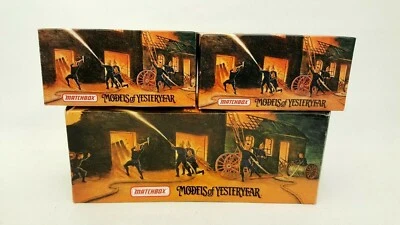 Matchbox Yesteryears fire engine YFE08 YFE10 YFE11 Leyland GM Mack 1923-36-37 - Image 1 of 4