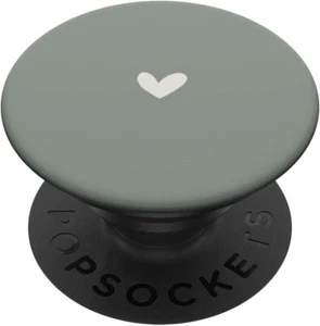 Popsockets PopGrip Dusty Sage Green Heart – Chic Boho Swappable Phone Grip - Zdjęcie 1 z 4
