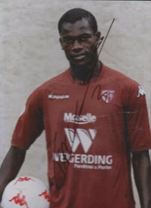 FOOTBALL PHOTO FALLOU DIAGNE FC METZ SIGNATURE ORIGINALE - Picture 1 of 1