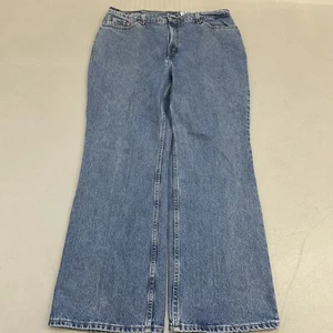 VTG Levis 517 Jeans Womens Sz 20M Boot Cut Medium Wash Blue Denim 38.5x31.5 -90s - Picture 1 of 10