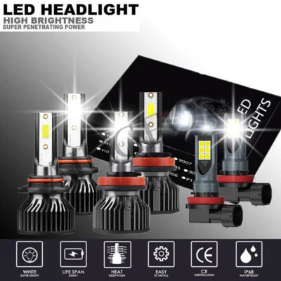 For Volvo VNL VNM630 670 730 780 2004-2015 Combo LED Headlight High Lo Fog Bulbs - Изображение 1 из 4