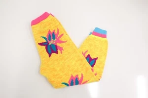 Vintage 90s OBERMEYER Knit Ski Pants KIDS Size 7 Preschool Neon Geometric - Picture 1 of 9