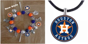 Houston Astros World Series Champs 2022 Necklace And Bracelet Set Champs - Picture 1 of 3
