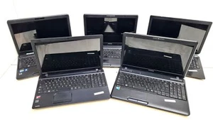 5x Working Toshiba i3 - A6 CPU 1.35-2.40GHz 4-8GB RAM 15.6" Laptop + HDDs No OS - Picture 1 of 17