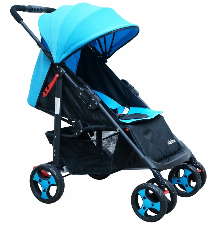 ADELINA Designer Sporty Lightweight Stroller BLUE Baby Strollers Travel Child - Image 1 of 3