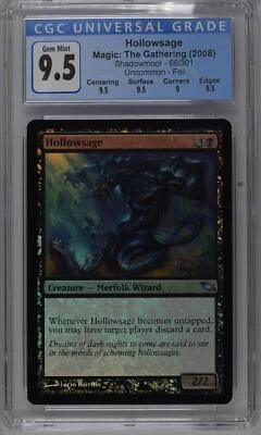 HOLLOWSAGE Shadowmoor Foil U CGC 10 MTG [Nostalgium] - Image 1 of 2