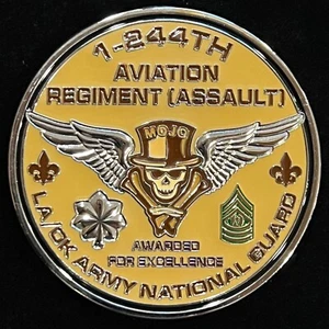 1st Battalion 224th Aviation Regiment Task Force Voodoo Challenge Coin - Picture 1 of 2