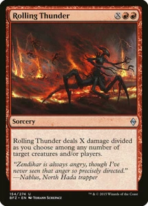 4 Rolling Thunder 4x x4 - casi nuevo - Battle for Zendikar - SPARROW MAGIC mtg - Imagen 1 de 1