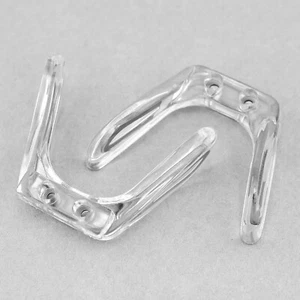 2pcs Silver U Shaped Nose Pad Silicone Metal Glasses Bridge Replacement Repair - Picture 1 of 3