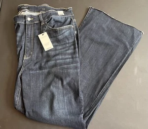 Judy Blue NWT Women's 22W Flared Dark Wash High Waist Denim Pants JB82343 - Picture 1 of 12
