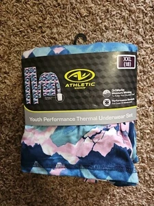 Girls Thermal Underwear Set Painted Floral XS (4-5) And XXL (18) - Picture 1 of 1