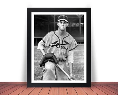 Fotografía enmarcada STAN MUSIAL ST. LOUIS CARDINALS - 8x10 u 11x14 (W1) Foto 1 de 4