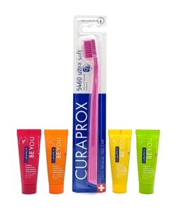 Cepillo de dientes Curaprox CS 5460 ultrasoft Pink + 4x BE YOU 10 ml - Imagen 1 de 1