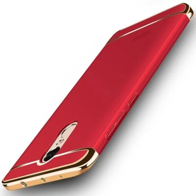 Cellulare Custodia Protettiva per Xiaomi Redmi Note 4X Bumper 3 IN 1 Cromo Rosso - Immagine 1 di 3