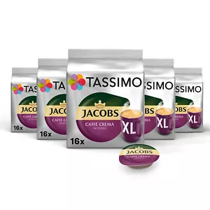 TASSIMO Kapseln Jacobs Caffè Crema Intenso XL T Discs 5x16 Getränke - Bild 1 von 5