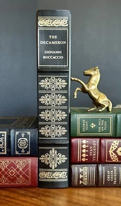 The Decameron Giovanni Boccaccio Luxury Edition Gilt Book Franklin Library Black - Picture 1 of 24