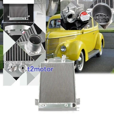 Radiador de carreras de aluminio Ford HI High Boy Street/Rat Rod CU3132 1932 de 3 filas Foto 1 de 4