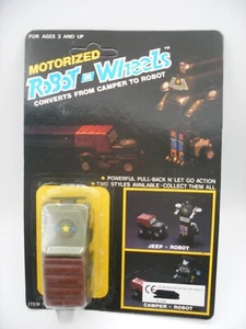 Vintage Gobot MC TOY DYNA MOTO-BOT DYNABOT PLAYBOT ROBOT WHEELS Transfo friction - Foto 1 di 7