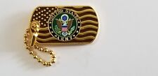 ARMY Dog Tag Lapel Hat Cap Pin Gold US Army Tie Tac FAST USA SHIPPING