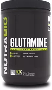 NutraBio L-Glutamine Powder - Amino Acid - 500 Gr - Picture 1 of 4
